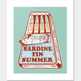 Sardine tin summer Posters and Art